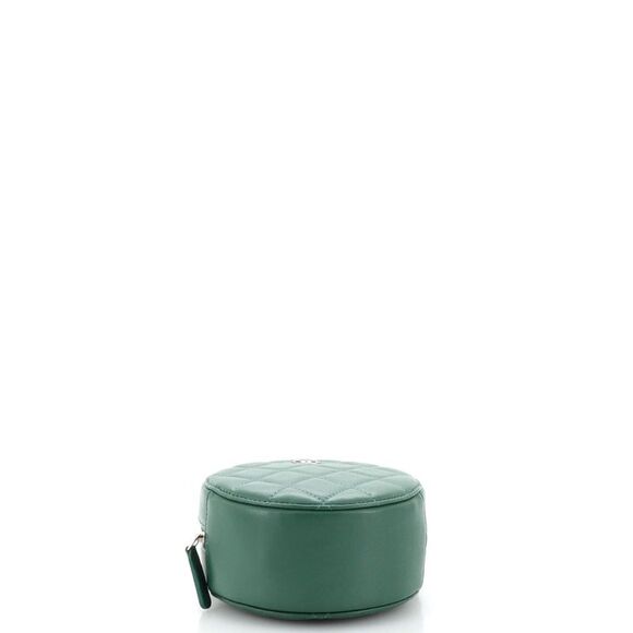 Chanel Round Clutch with Chain Quilted Lambskin Mini Green - Picture 5 of 10
